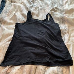 Time & Tru Women’s Black Ribbed Tank Top